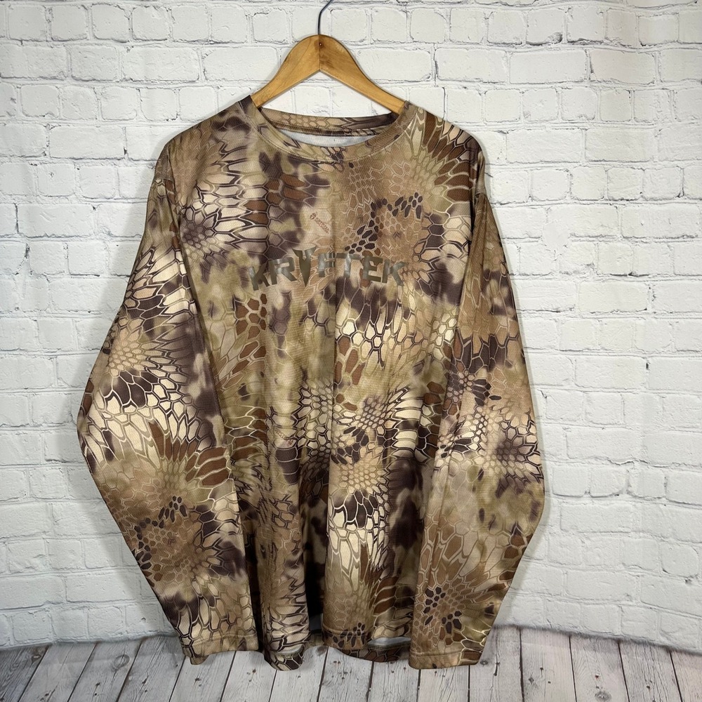 Kryptek Highlander Camo Long Sleeve Performance Shirt Mens XL 19HYPLSL Tactical